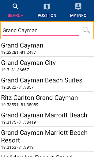 Grand Cayman GPS Map Navigator Screen 2