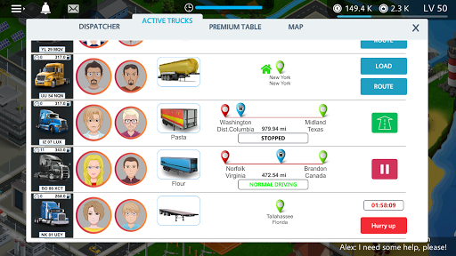 Télécharger Virtual Truck Manager - Tycoon trucking company APK MOD (Astuce) 3