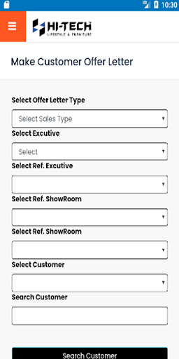 MY HI-TECH SALES Screen 2