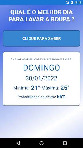 Android application Lavar Roupa Todo Dia screenshort