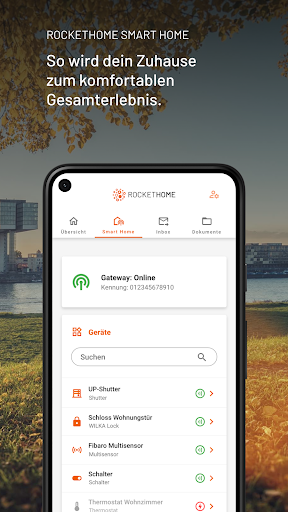 Rockethome Smart Home Screen 2