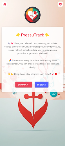 Android application PressuTrack screenshort