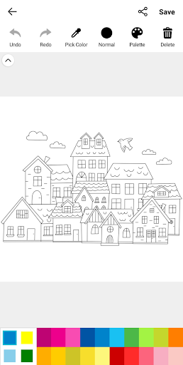 Architecture Coloring Book Screen 3