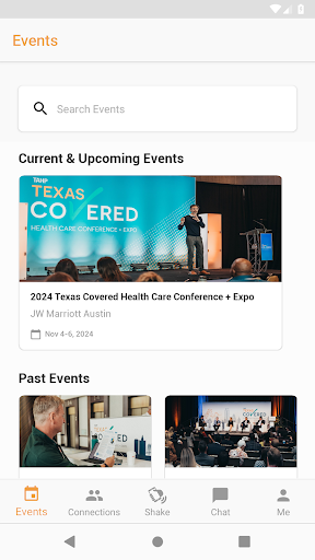 Screenshot of Texas Covered Conference
