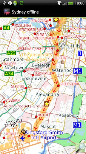 Sydney offline map Screen 2