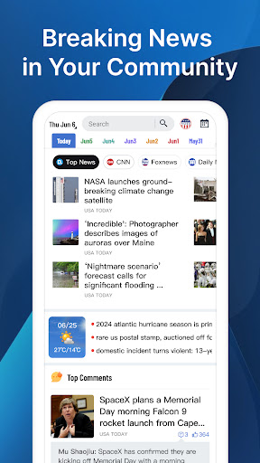 Android application Daily News: Local & Alerts screenshort