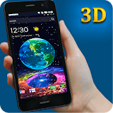 Earth in Space 3D Theme icon