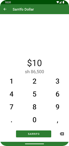 Xoosh Money Exchange Screen 2