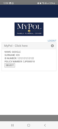 MyPol Member Portal Screen 3