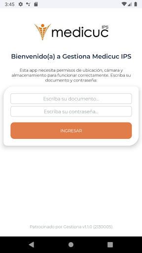 Android application Medicuc IPS screenshort