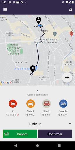Android application Mundial Car - Passageiro screenshort