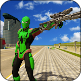 Spider Hero VS City Gangster Sniper Shooter Battle icon