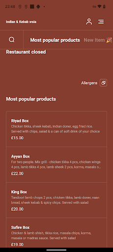 Indian & Kebab wala Screen 3