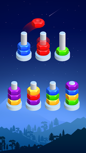 Android application Nuts Bolts Sort - Sort Puzzle screenshort