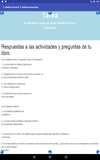 Ayuda para tu Tarea Español 6