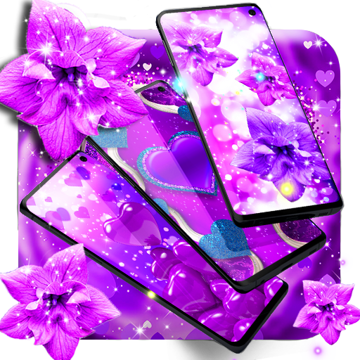 Purple live wallpaper Logo
