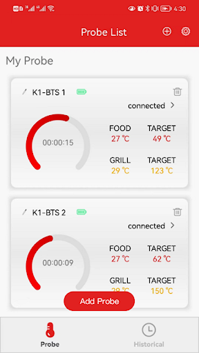 Android application IMeat screenshort