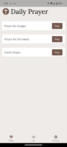Android application Daily Prayer AI screenshort