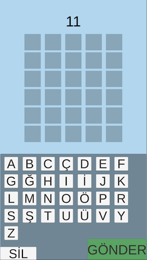 Android application Kelimeci screenshort