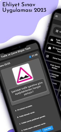 Android application Ehliyet Sınav Soruları 2024 screenshort