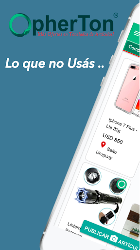 Android application OpherTon: Tiendas Online. screenshort
