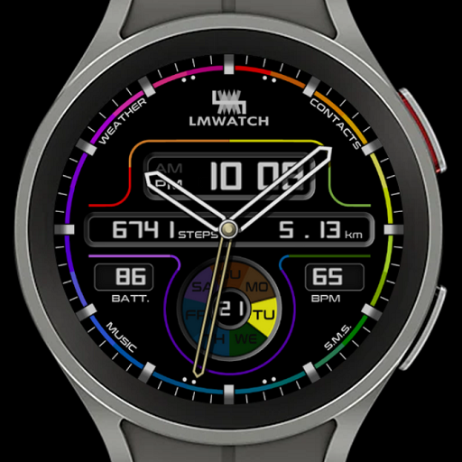 LMwatch rainbow H logo