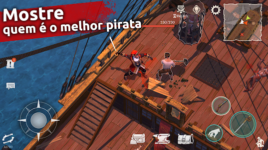 RPG de sobrevivência pirata