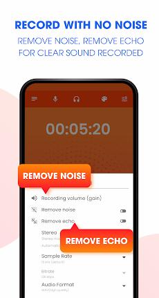 Voice Recorder Unlimited Time, HD Sound No Noiseのおすすめ画像1