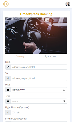 Android application Luxury Limoexpress screenshort