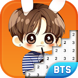 BTS Army Pixel Art - Number Coloring Books icon