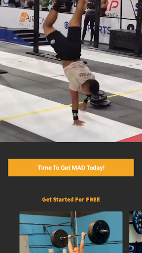 Android application MADATHLETES screenshort