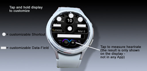 TSD49 Watch Face for Wear OS Screen 3