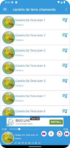 Canário Da Terra Chamando Screen 2