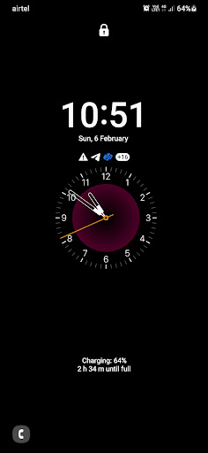 Android application Clock Live wallpaper screenshort