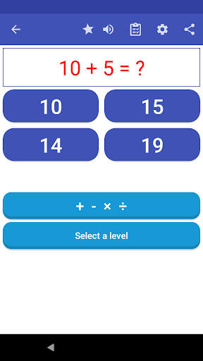 Android application Learn Math - 100 Languages screenshort