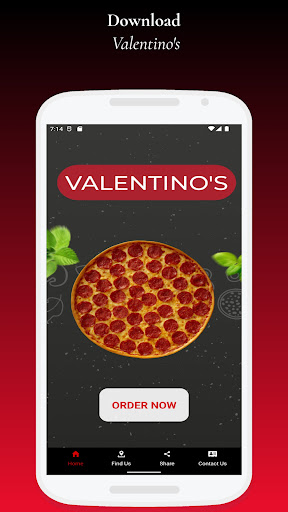 Android application Valentino's Kirkcaldy screenshort