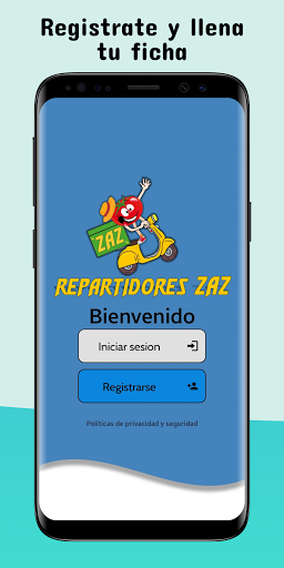 Android application REPARTIDOR ZAZ screenshort