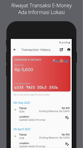 eSaldo Info: Cek semua emoney Screen 3