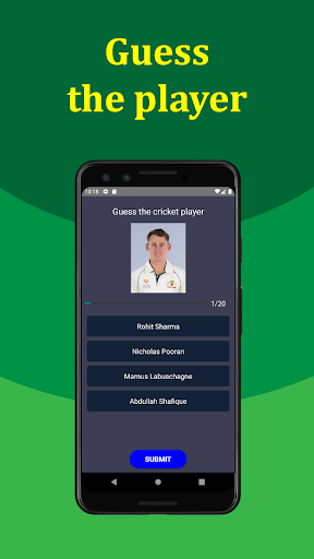 Cricket Legend Quiz Game Screenshot