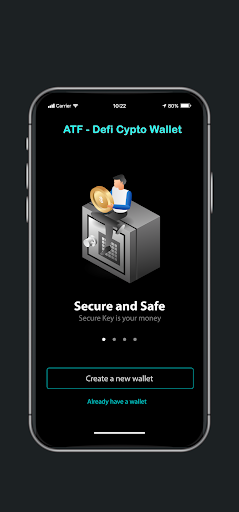 ATF : AT Token & Crypto Wallet Screen 2
