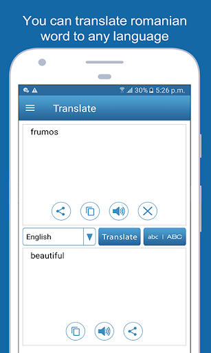 English Romanian Dictionary Screen 3