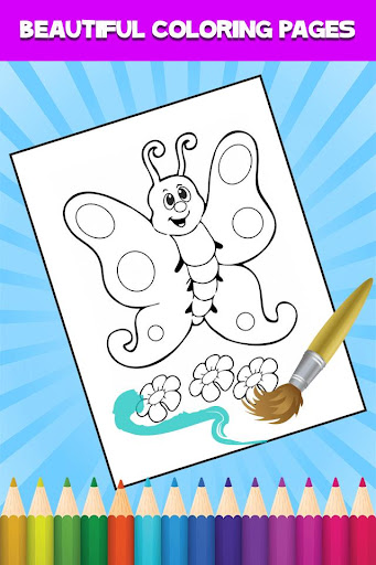 Android application Butterfly Coloring Book screenshort