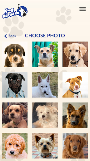 Android application K-9 Karaoke screenshort