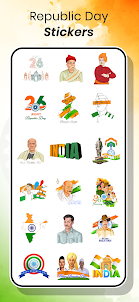Animated Republic Day Stickers