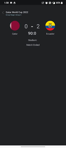 Soccer Live Score Screen 2