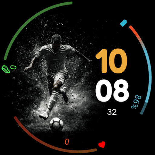Dynamic Football Watch Face Logo