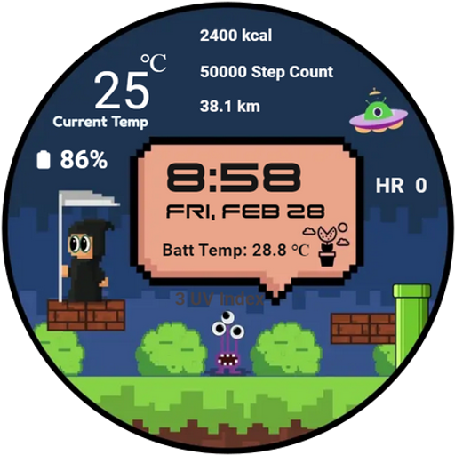 Game Dark Player Watch Face - AppWisp.com