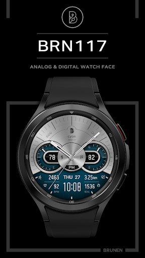 BRN117 Analog Watch Face screenshot 2