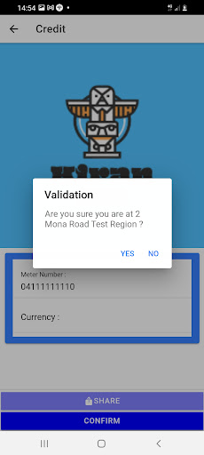 Android application Credit Vend screenshort