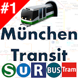 Munich Transport MVV MVG DB Bahn Bus Tram time map icon